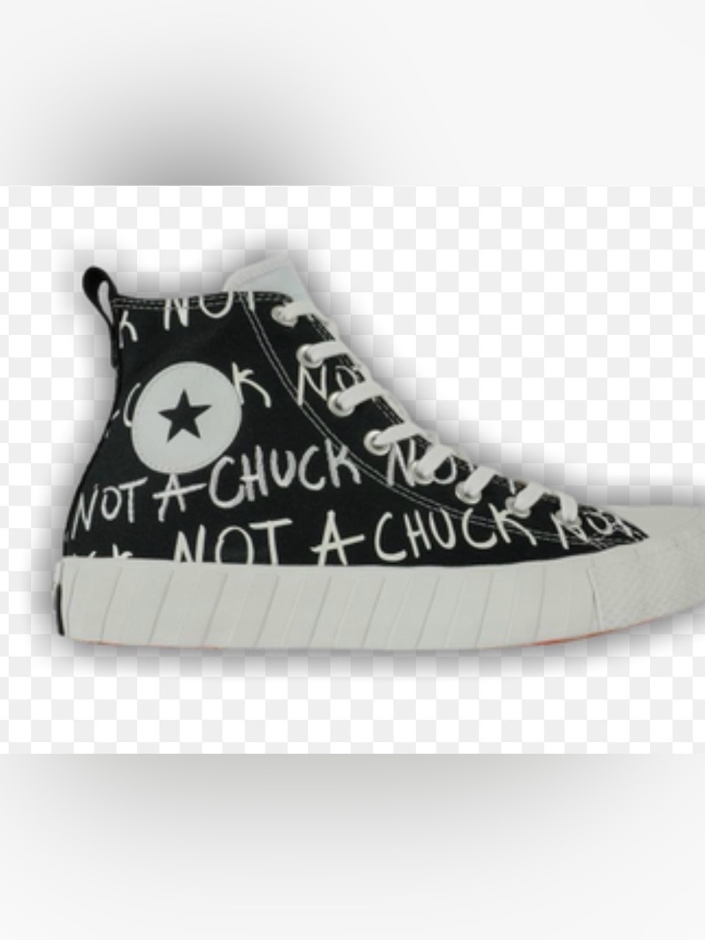NEW CONVERSE UNT1TL3D Hi Not a Chuck Black Men’s Graphic Sneakers, Street US 10